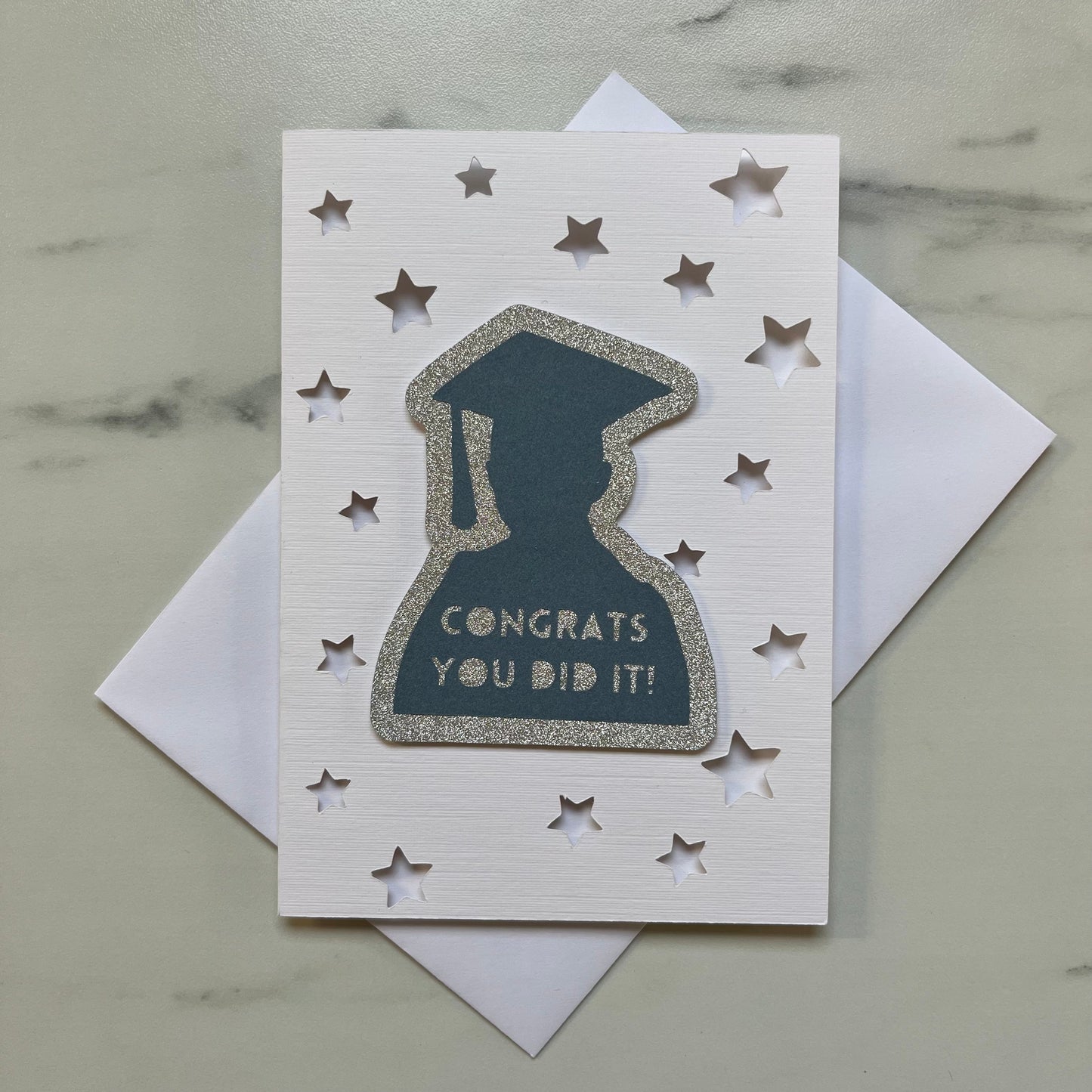Graduation Student Silhouette Card