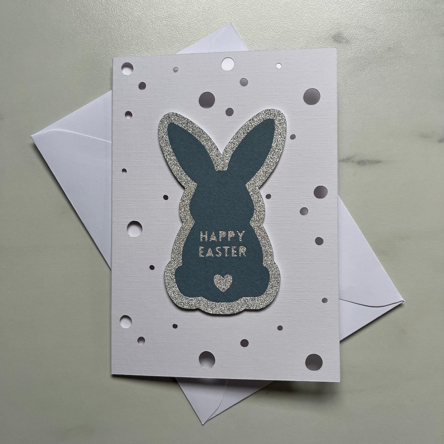 Easter Bunny Silhouette Card
