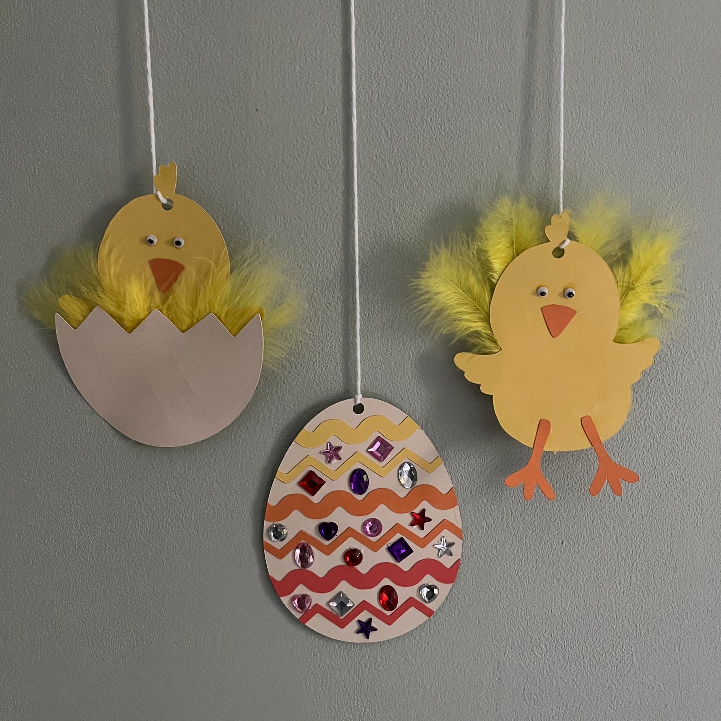 Kids Make Your Own Easter Chick Mobile Wall Hanging Craft Kit