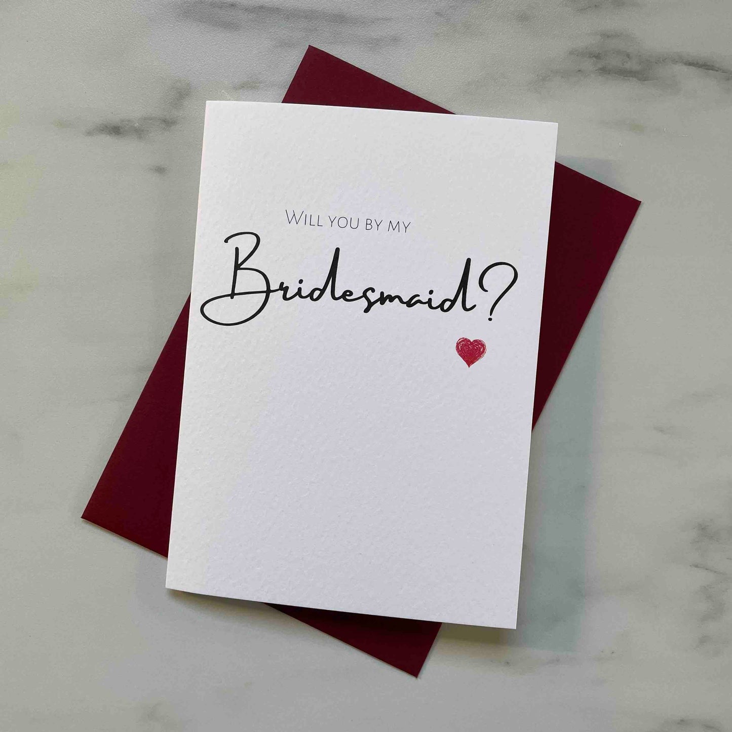 Will you be my Bridesmaid Printed Card