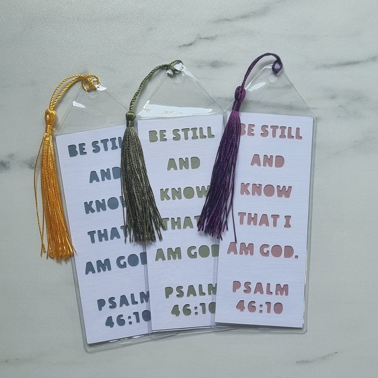 Bible Bookmark | Be still and know that I am God. | Psalm 46:10