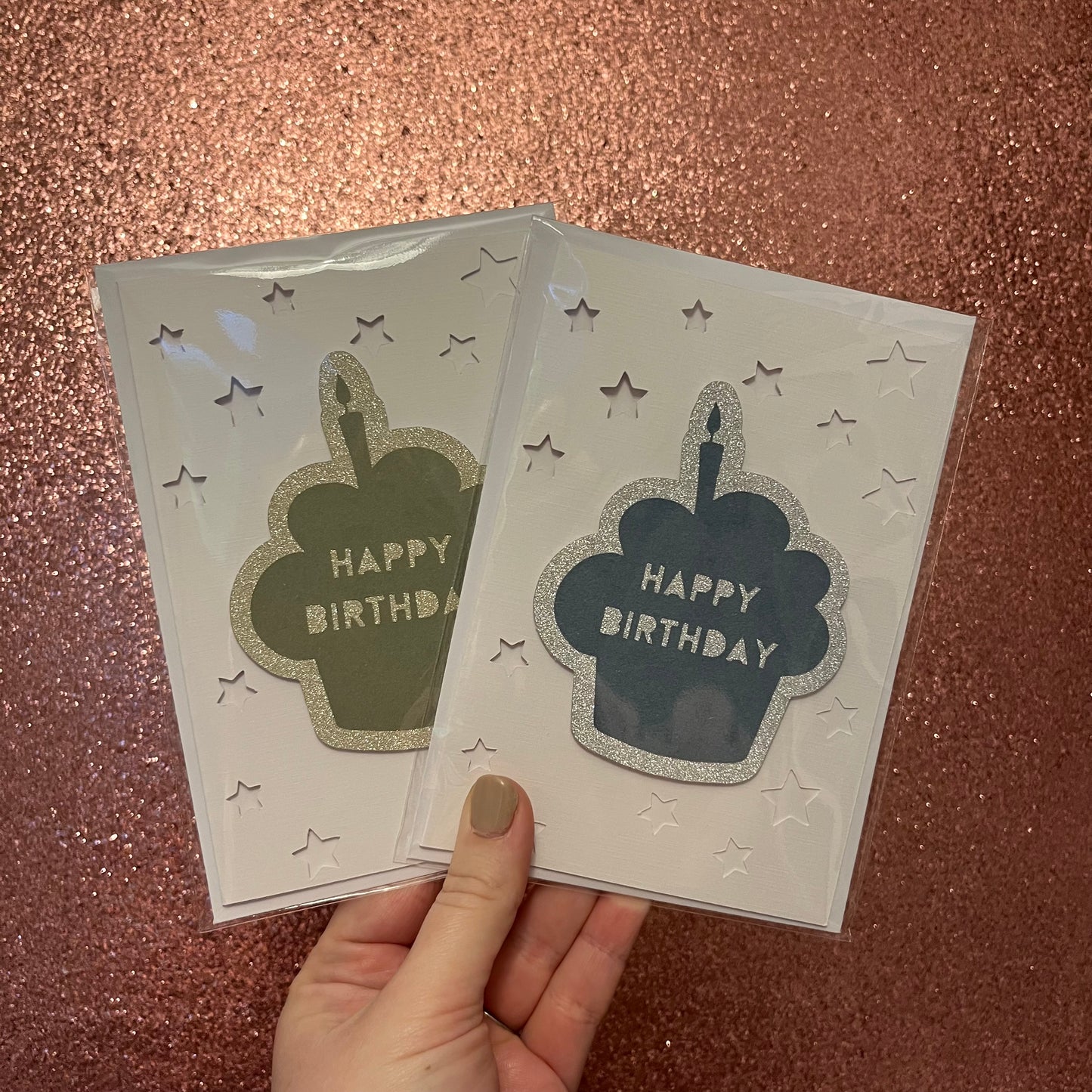 Birthday Cake Silhouette Card