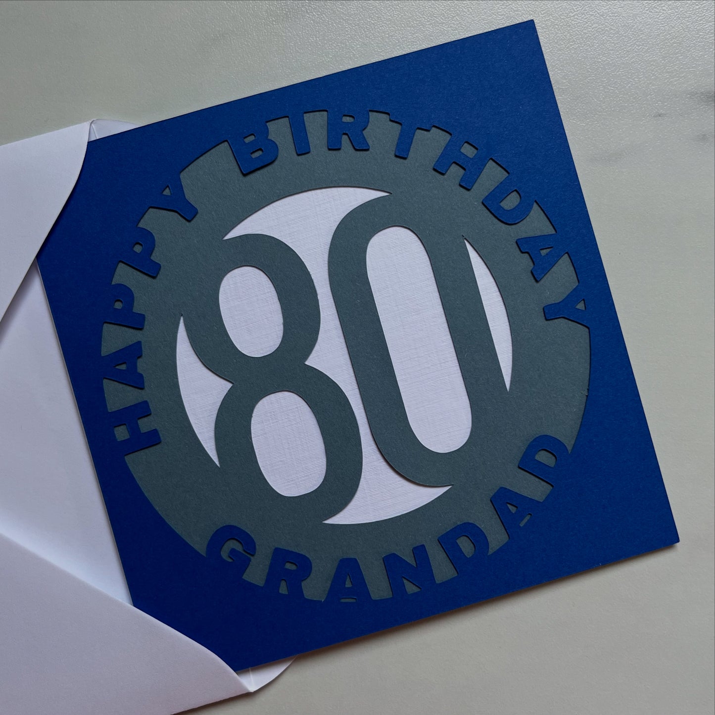 Personalised Number Layer Card