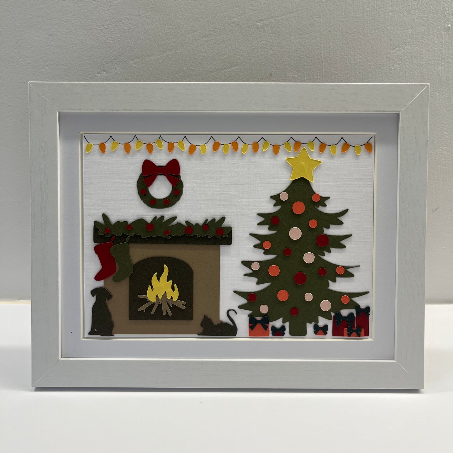 Create Your Own Framed Cosy Christmas Living Room Craft Kit 6x8"