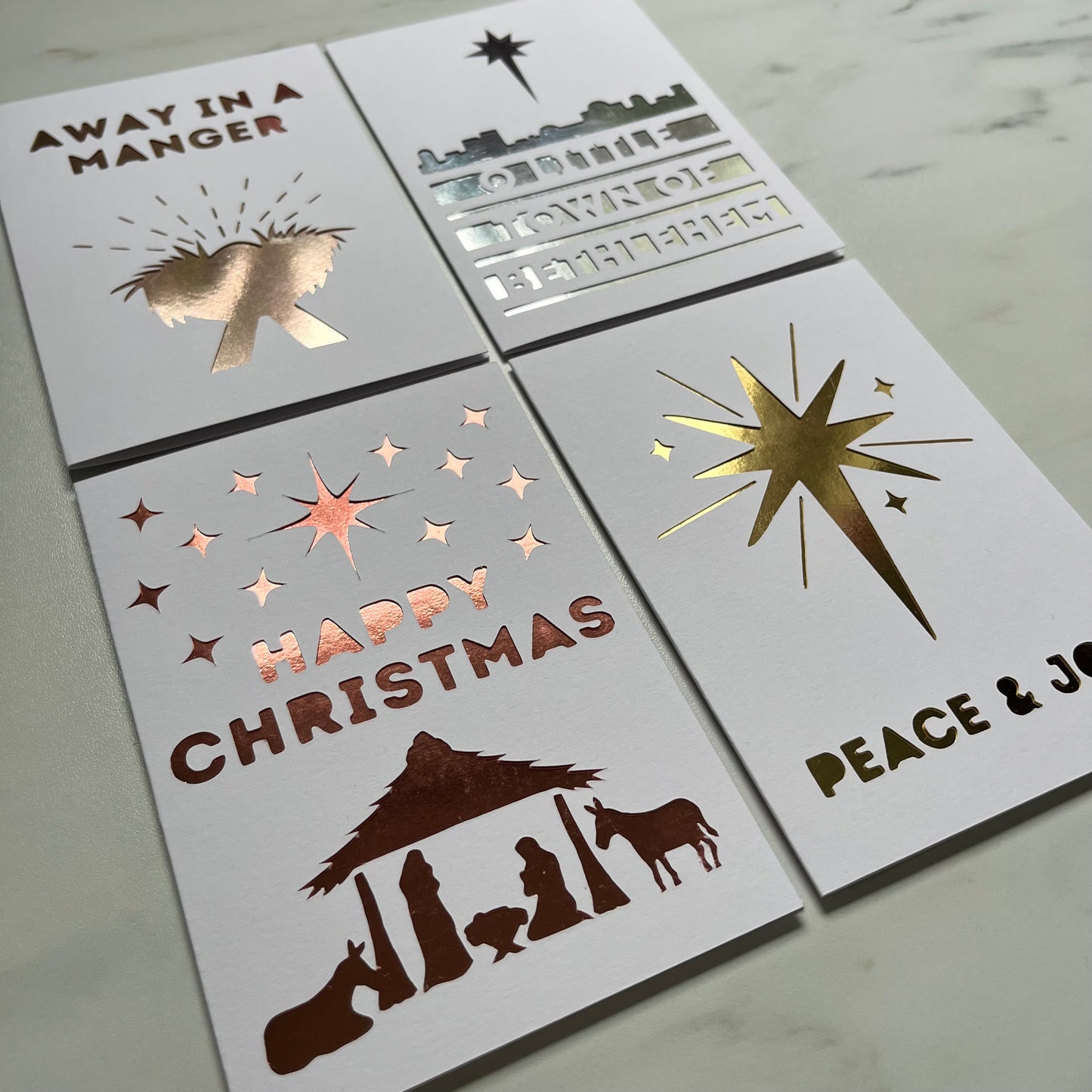 Bethlehem Blessings Papercut Christmas Cards (Pack of 4)