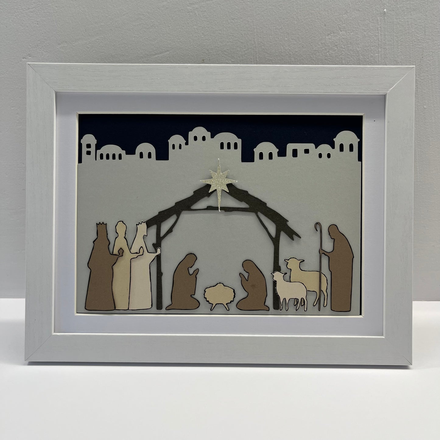 Create Your Own Framed Nativity Scene Craft Kit 6x8"