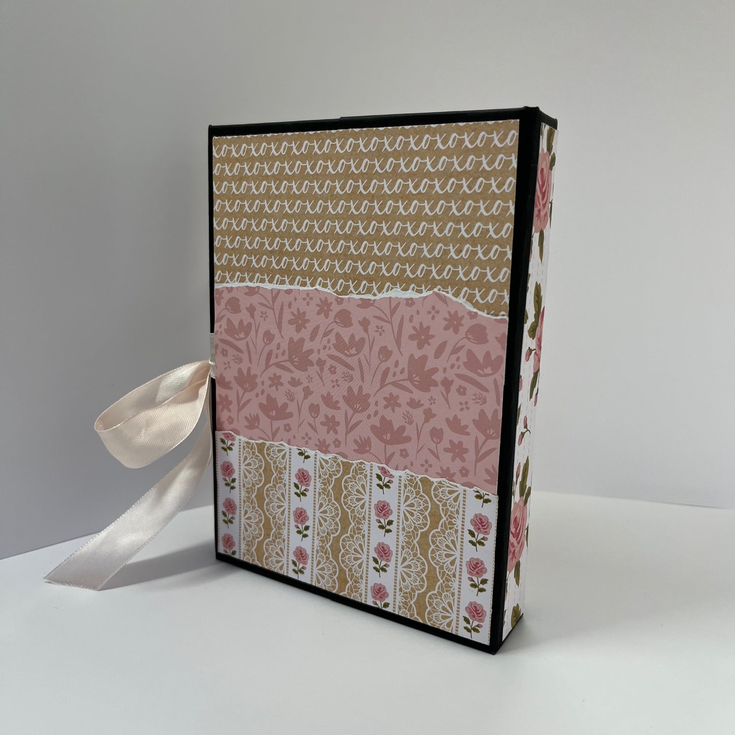 Pink Floral Elegance Mini Album | Memory Capsule | Scrapbook