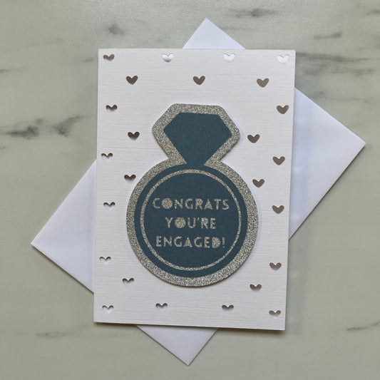 Engagement Ring Silhouette Card