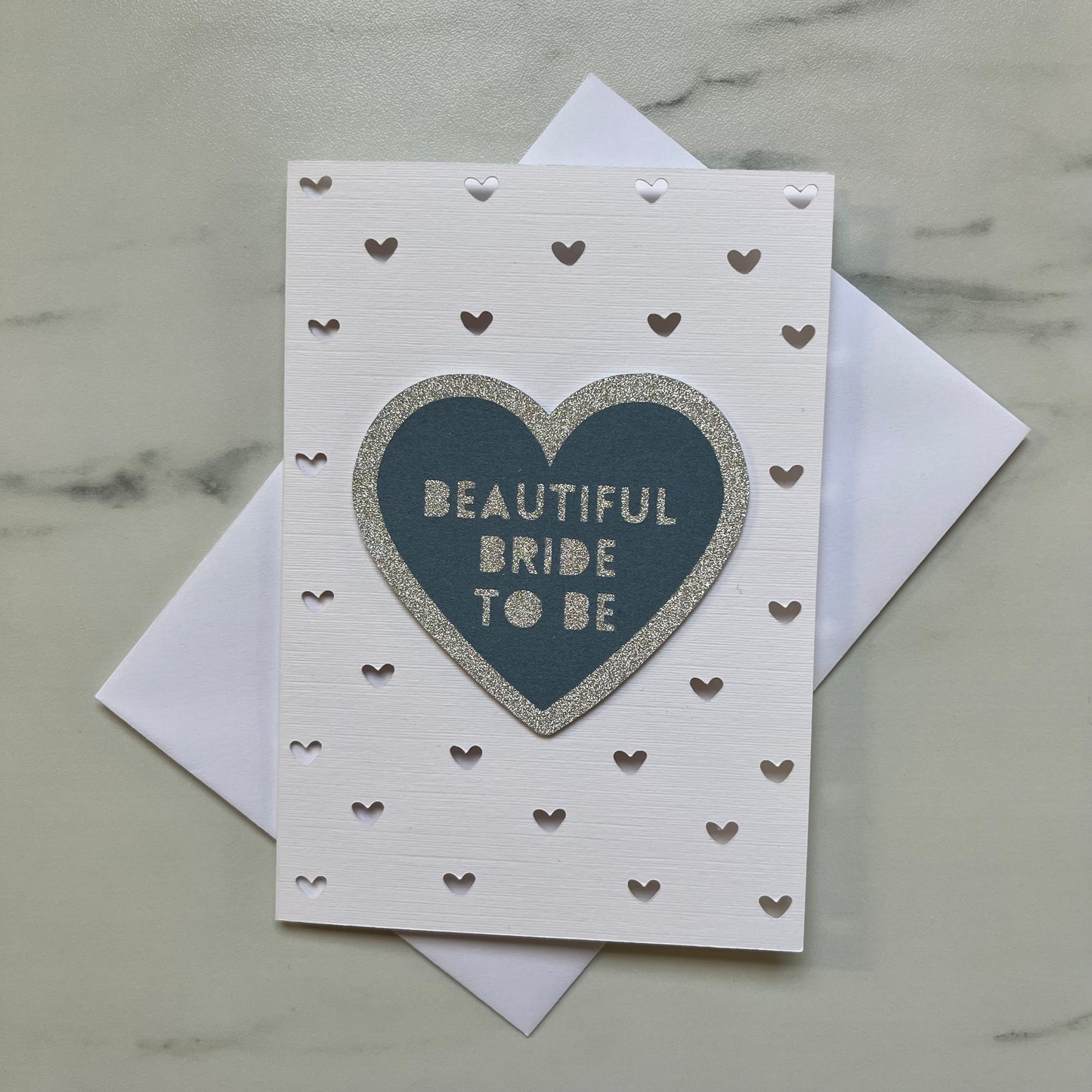 Bride-to-be Heart Silhouette Card