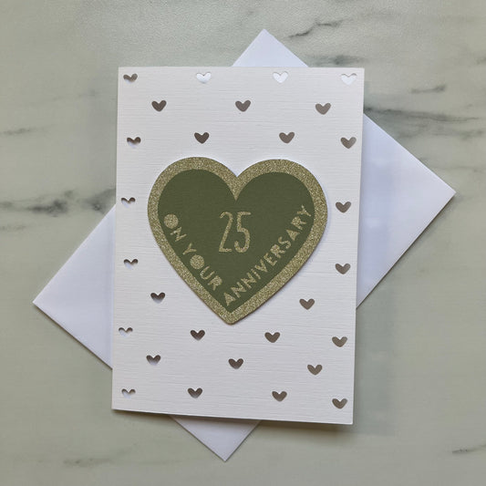 Anniversary Heart Silhouette Card