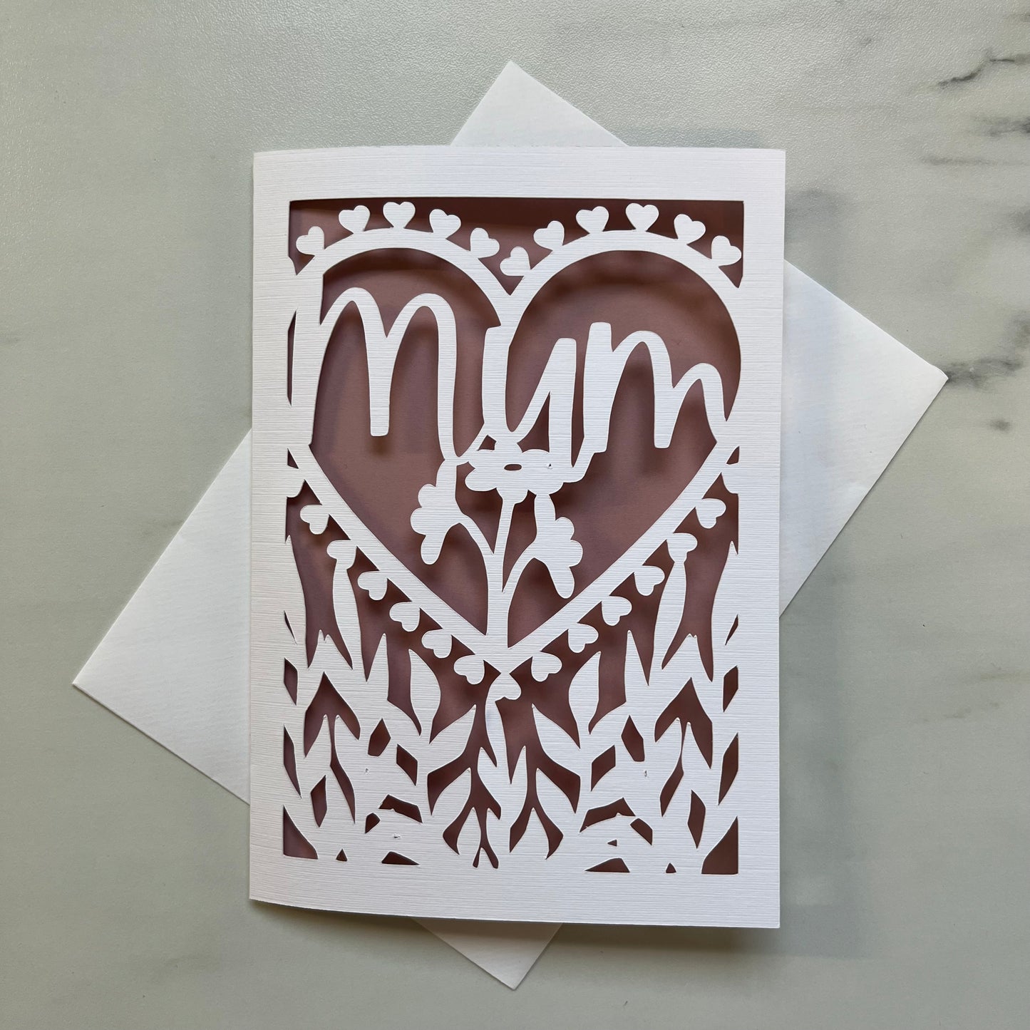 Mum Papercut Card