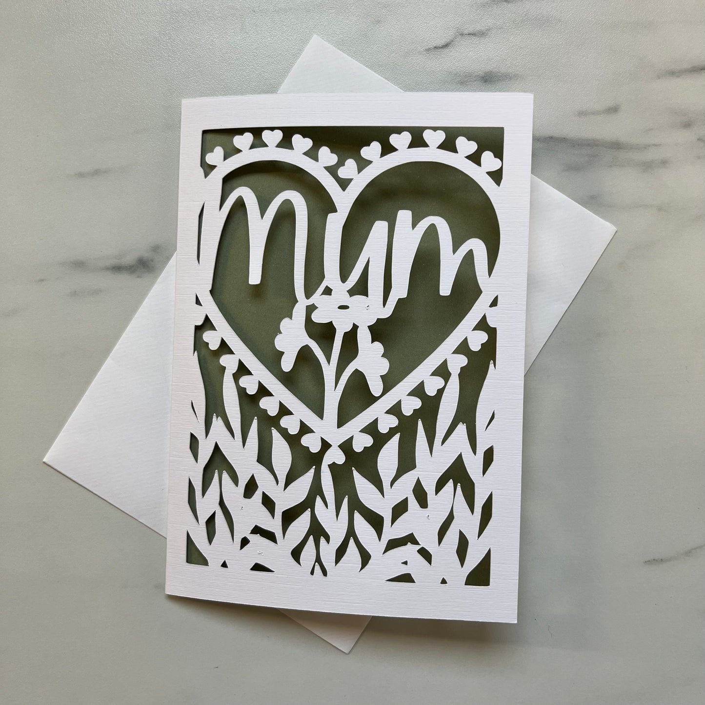 Mum Papercut Card