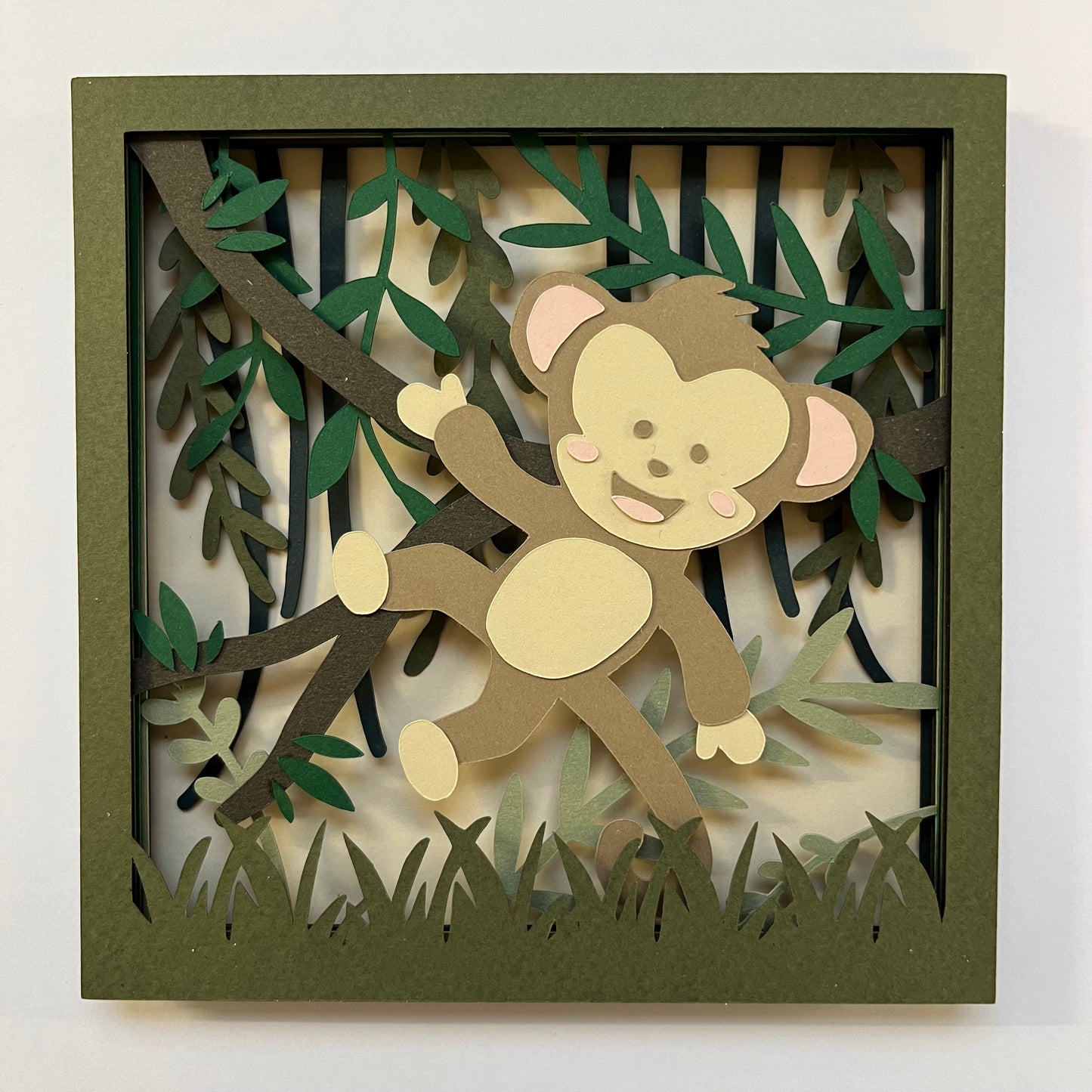 Jungle Shadow Box Frame Craft Kit 15 x 15cm