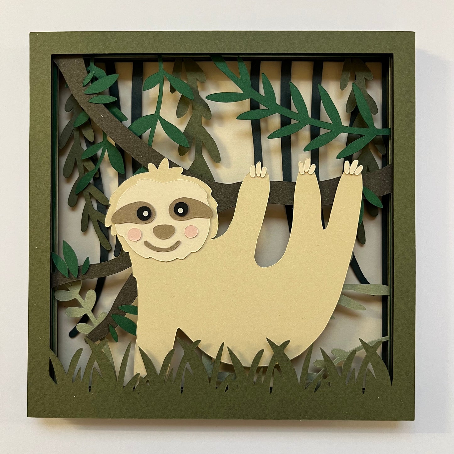 Jungle Shadow Box Frame Craft Kit 15 x 15cm