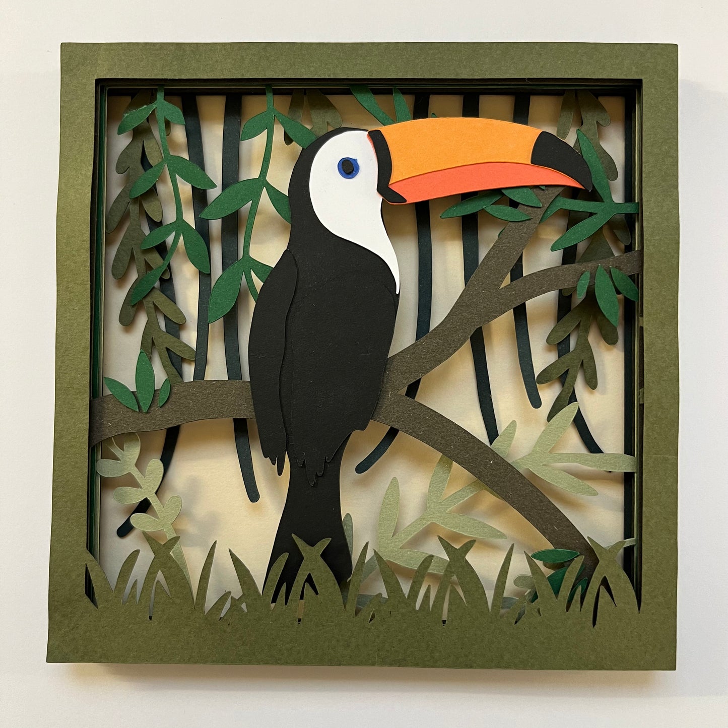 Jungle Shadow Box Frame Craft Kit 15 x 15cm