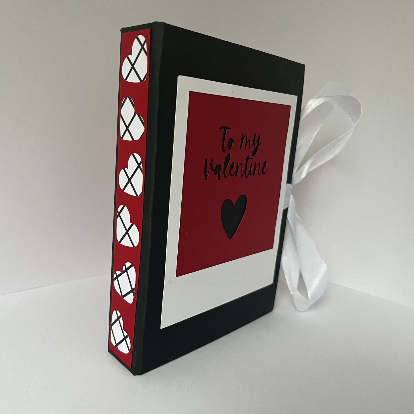 Classic Red Hearts Mini Album | Memory Capsule | Scrapbook