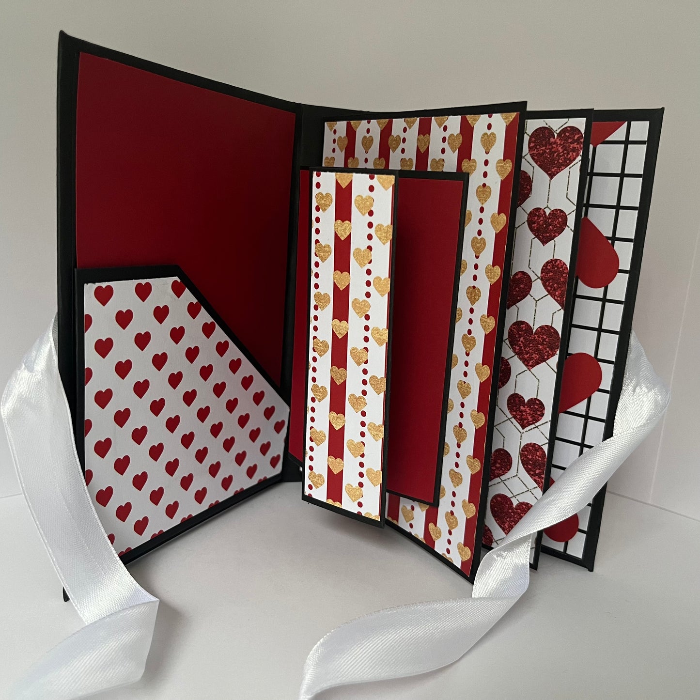 Classic Red Hearts Mini Album | Memory Capsule | Scrapbook