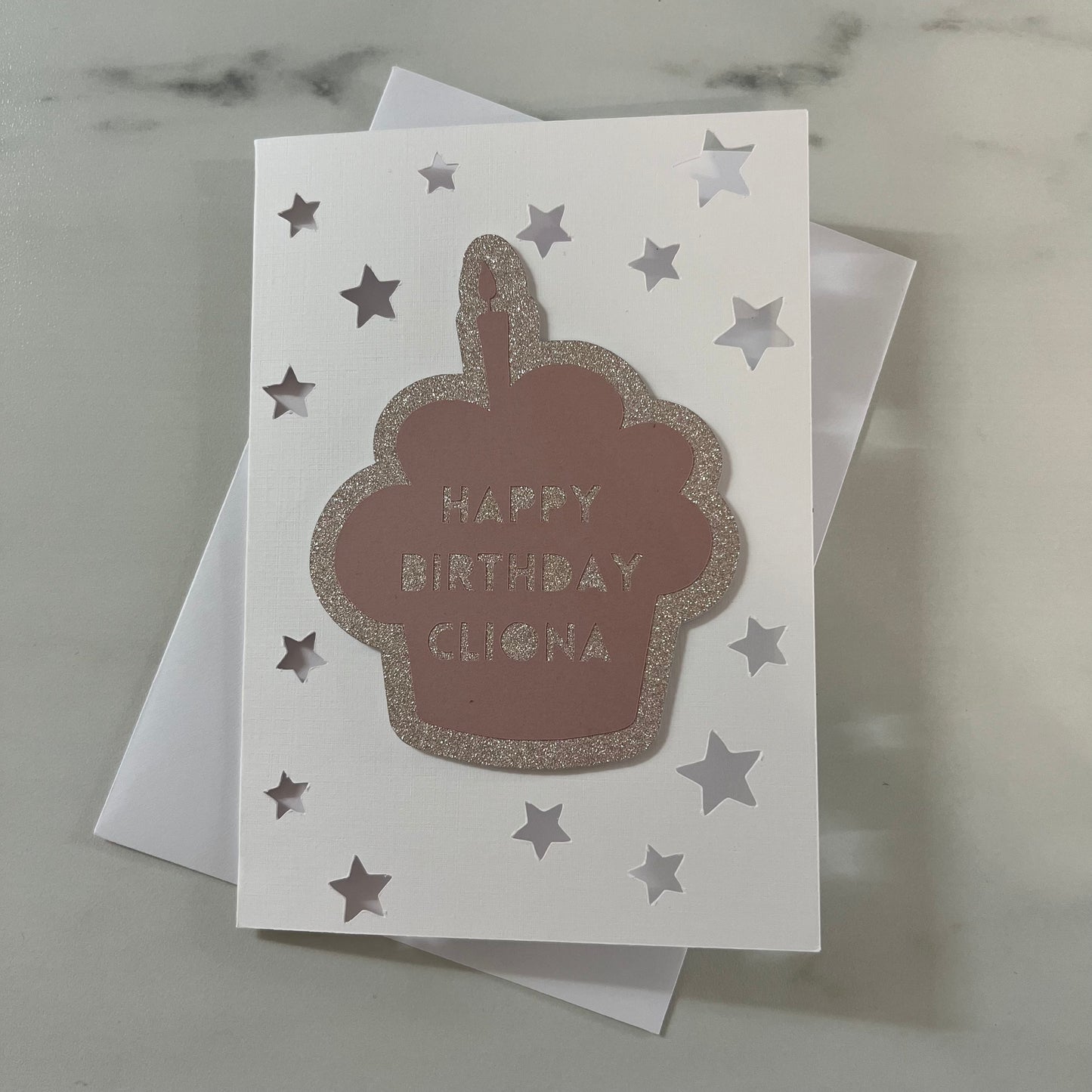 Birthday Cake Silhouette Card