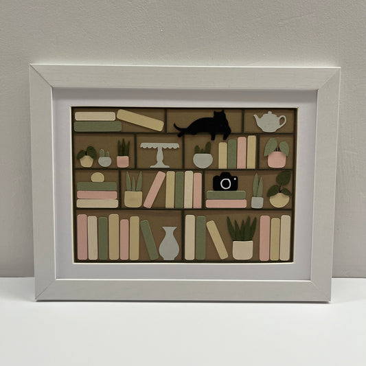 Bookcase Wall Art Craft Kit 6x8"