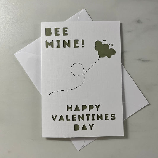 Valentines Bee Papercut Cards
