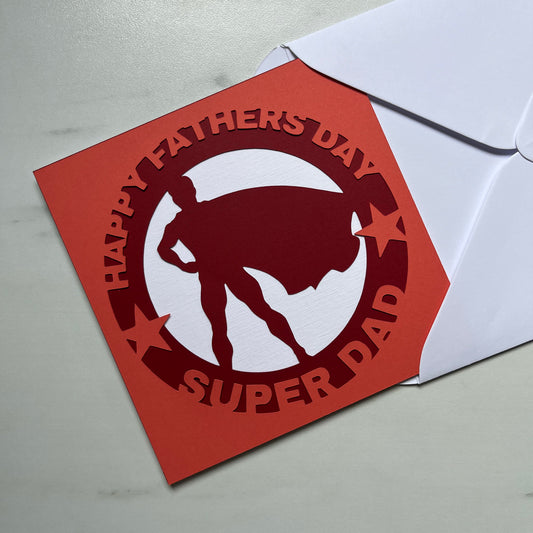 Father's Day Superhero Luxury Layered Card