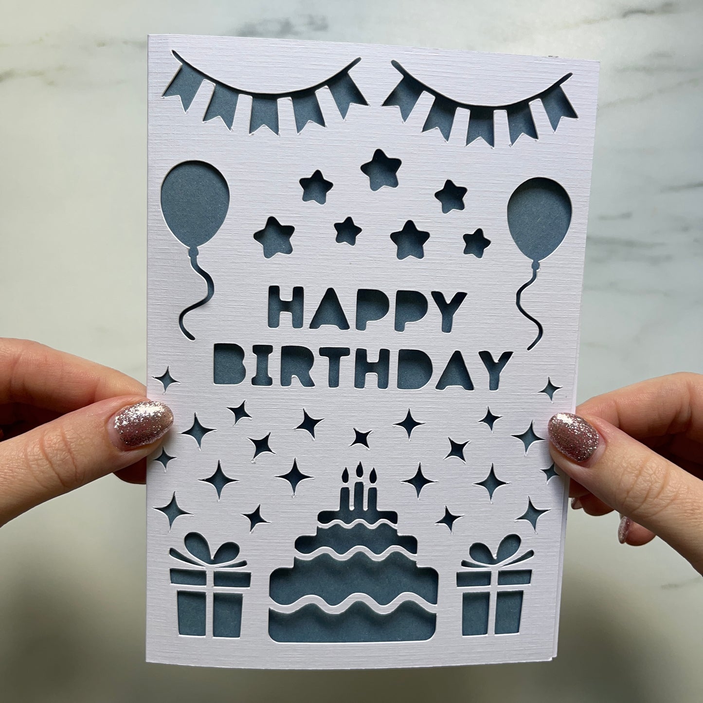 Birthday Papercut Card