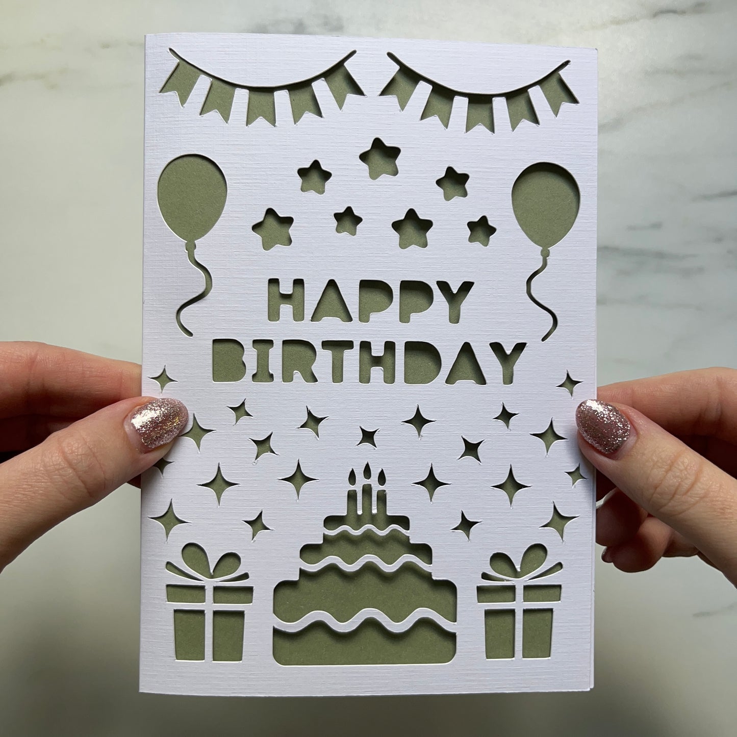 Birthday Papercut Card