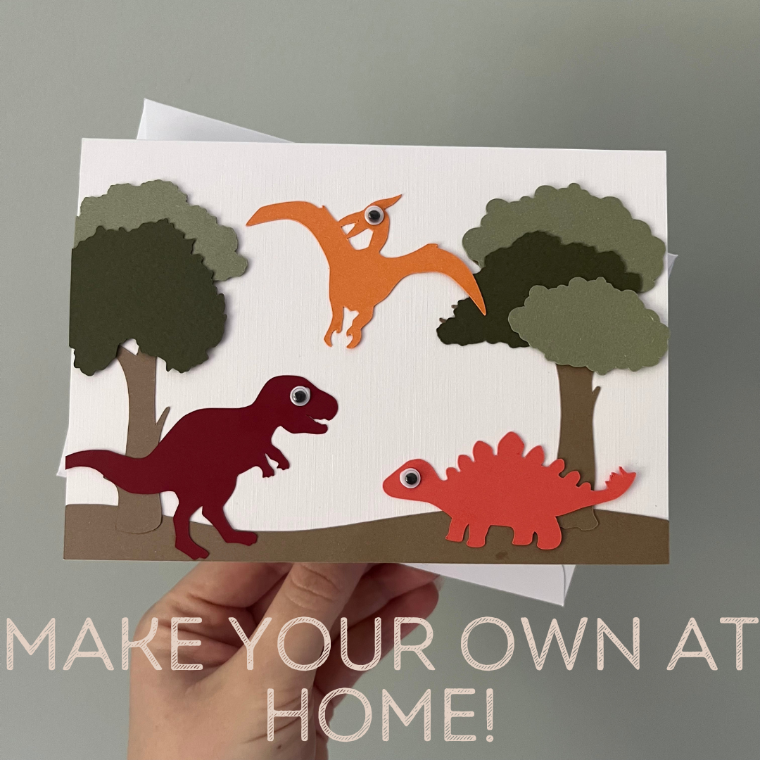 Kids Make Your Own Dinosaur Card Craft Kit