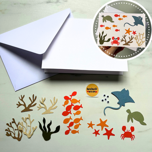 Kids Make Your Own Under the Sea Card Craft Kit
