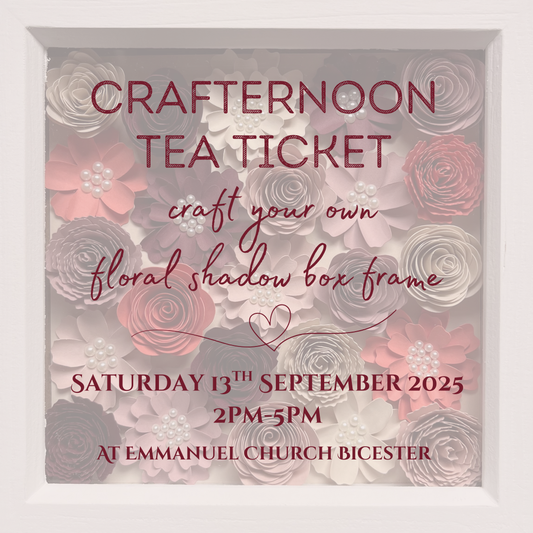 Crafternoon Tea: Craft Your Own Floral Shadow Box Frame [1 Ticket]
