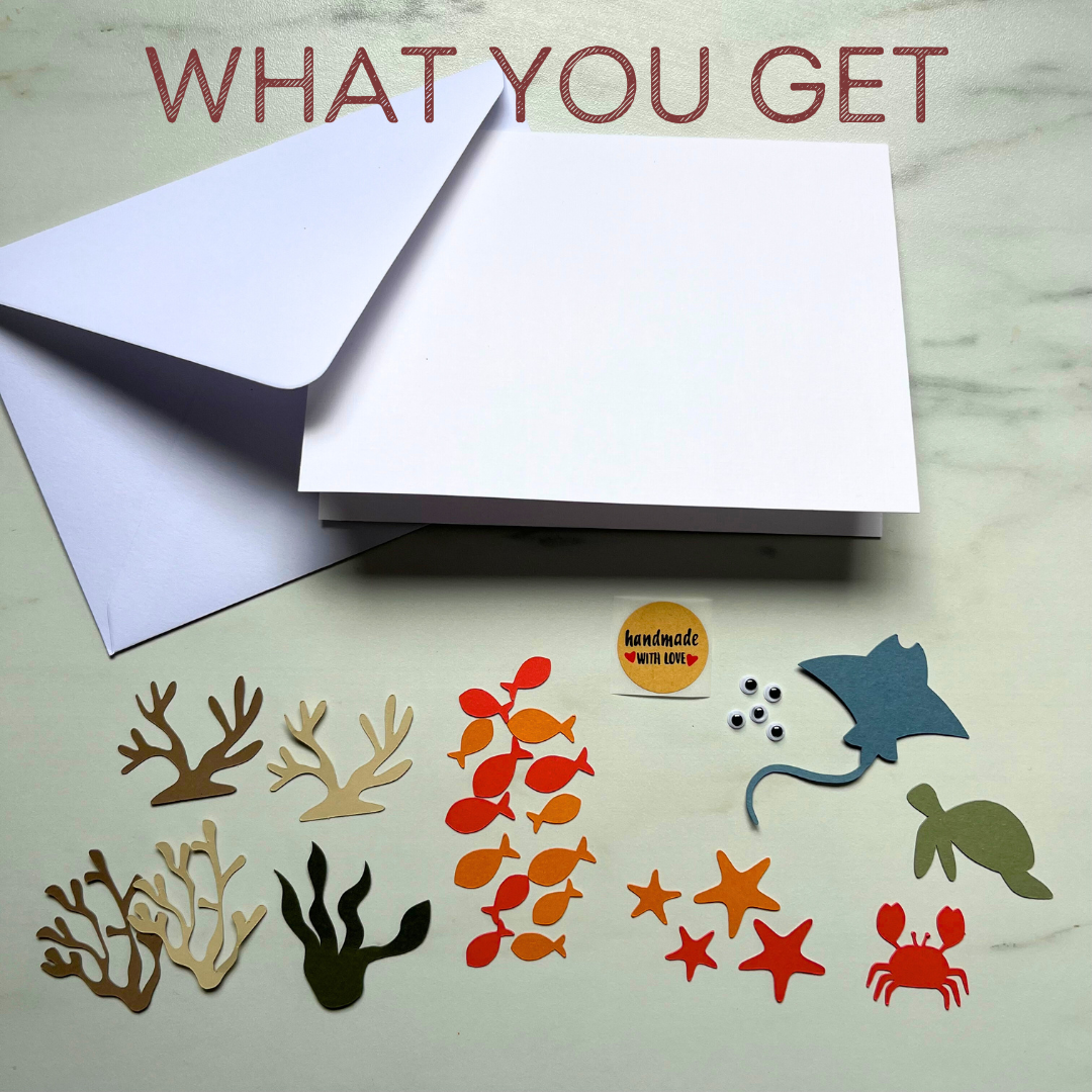 Kids Make Your Own Under the Sea Card Craft Kit