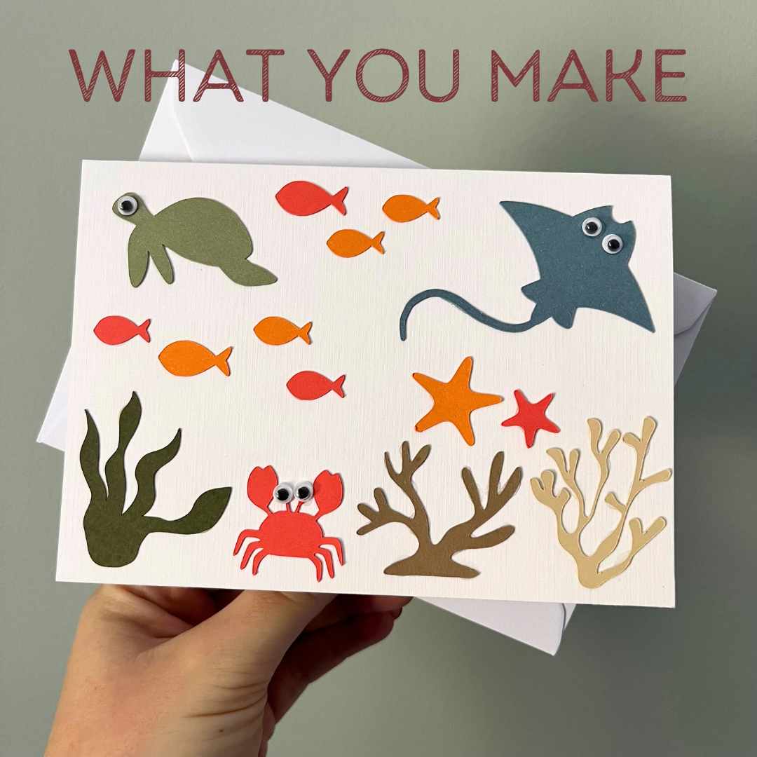 Kids Make Your Own Under the Sea Card Craft Kit