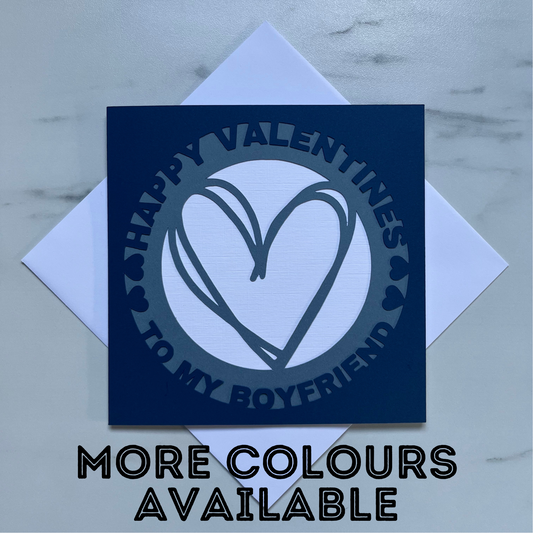 Valentines Heart Luxury Layered Card